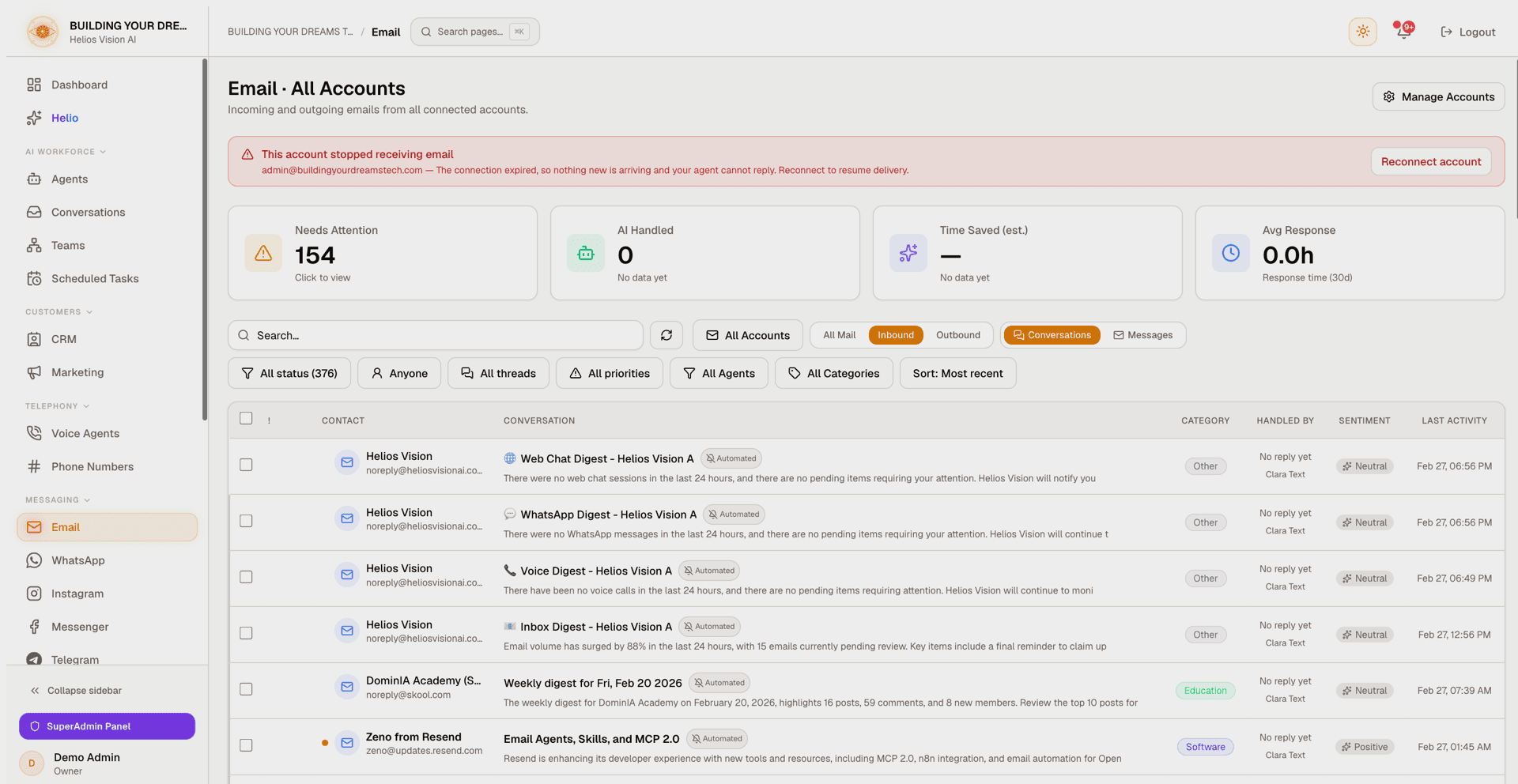 Email Accounts