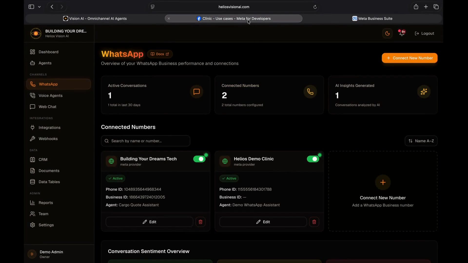 Payment method added in the Production setup checklist
