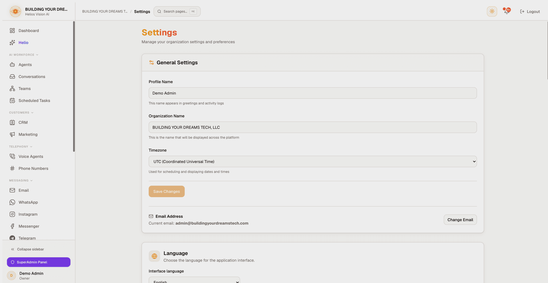 General Settings