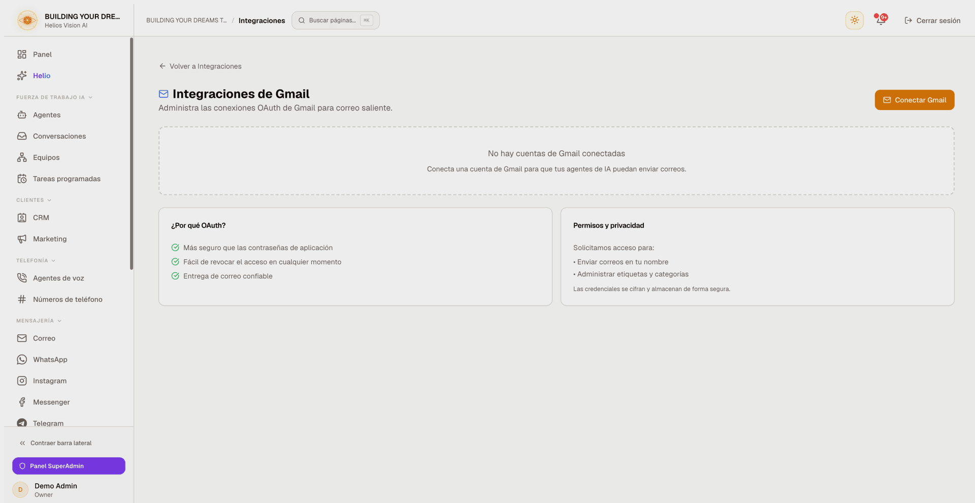 Configuración de Gmail