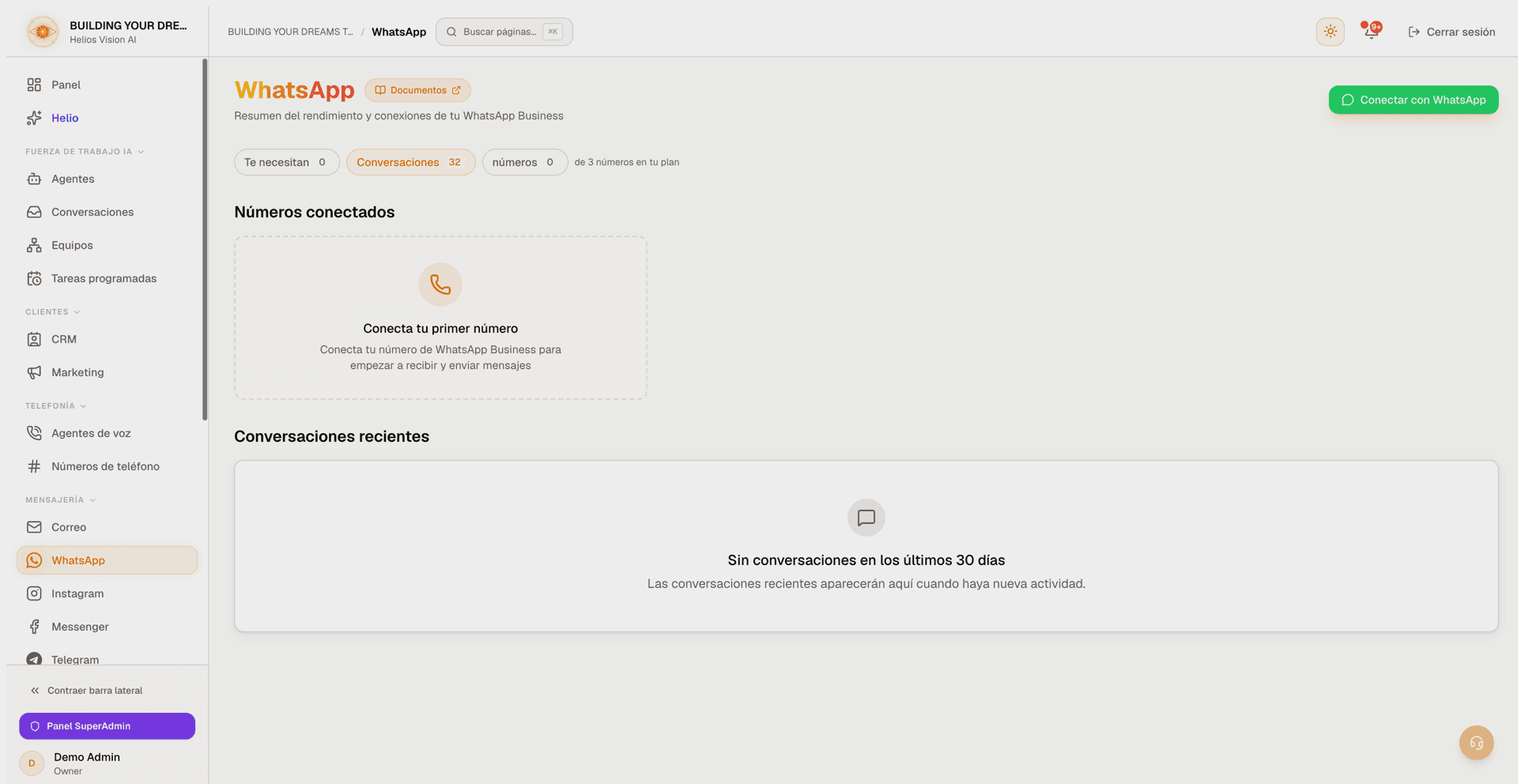 Vista general de WhatsApp